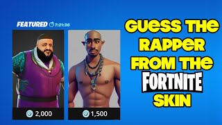 Guess The Rapper From The AI Fortnite Skin 2!