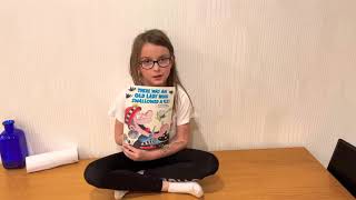 Alex reads There Was An Old Lady Who Swallowed a Fly for Violet