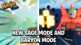 (GIVEAWAY + NEW CODES) The New Sage Mode + Baryon Mode Update In Ninja Time!