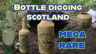 Ultra rare John dove codd & ginger beer found Mudlarking bottle digging Scotland on a mega old tip