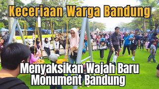 Padat Merayap & Bersih❗️Minggu Pagi MONUMENT PERJUANGAN Gasibu BANDUNG Indonesia 🇮🇩 WALK AROUND