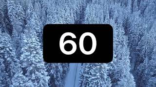 60 Second Countdown (*WINTER SNOW THEME*) with Sound