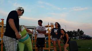 Mr. Abend gets a pie in the face!