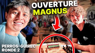 I'm trying the MAGNUS CARLSEN opening in round 2 of Perros-Guirec!!