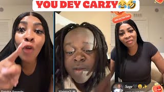 Sandra Benede and 10 Naira Serve Each Other Hot Hot 