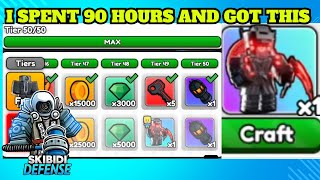 “Noob to Pro Part 4: Tier 50 GRIND Complete! Skibidi Tower Defense Roblox