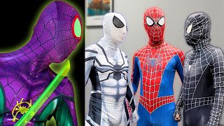 TEAM SPIDER-MAN vs BAD GUY TEAM | NEW BAD-HERO ( Special Live Action ) - GreenHero vs