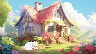 Relax with my cat 🧚‍♀️🐾 45 min of cottagecore music, daydream vibes ~ jazz, indie, acoustic playlist