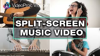 How to Make Split Screen Music Video Free & Easy in VideoProc Vlogger