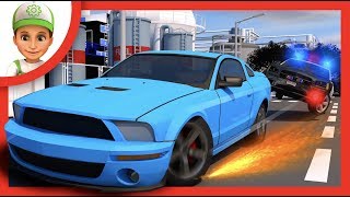 Police and thief Cartoon. Police car for child. Police cooper. Police catch thief. Race Car kids