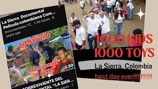 La Sierra, Medellín Colombia 🇨🇴. We fed and gave toys to 1000 kids🙏🫡!