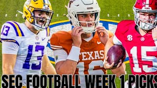 2025 SEC FOOTBALL WEEK 1 PICKS 