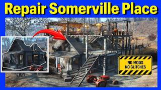 Fallout 4 Somerville House Repair Build Tutorial (NO Mods/Glitches)