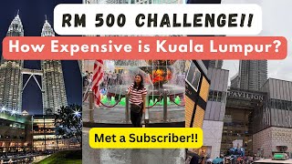 RM 500 Shopping Challenge in Kuala Lumpur: Best Places to Shop | Subscriber Meet!!