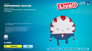 🔴 *NEW* FORTNITE PEPPERMINT BUTLER! ITEM SHOP TODAY! (Chapter 7 LIVE)