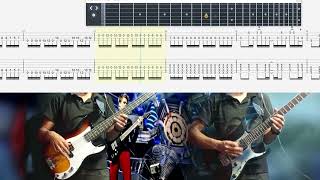 Muse Hysteria Guitar | Bass cover With Tab
