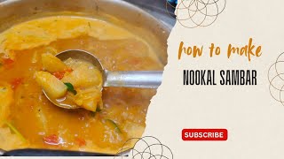 Nookal sambar l south indian style sambar recipe #trending #viral #sambar #recipe #tamil 