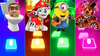 🆚Skibidi Toilet 🆚 Paw Patrol 🆚 Minion 🆚 Freddy FazbearTILES HOP / MUSIC GAMES