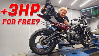 I Did The Street Triple FREE Horsepower Mod (Dyno Tested)