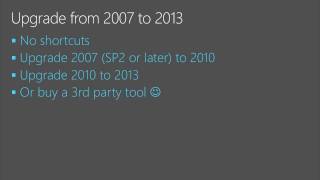 Upgrade to Microsoft SharePoint 2013 and Ready for Cloud Potential