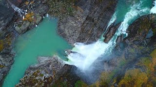 "Blådalsvassdraget"  The blue wather wally.  4K DJI Phantom 4 pro
