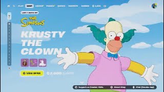 My reaction to the new Krusty the clown skin and Bundle!