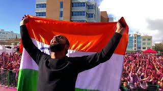 DJ SIMZ || INDIAN FLAG HOISTING AT UBC 2018 || CANADA