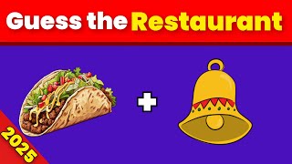 Guess The Fast Food Restaurants by Emojis? 🍟🍕🍔 | Fun Quiz Challenge