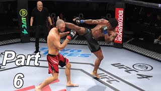 UFC 4 Career Mode Gameplay - FIRST FOUR START OPPONENT (Part 6)