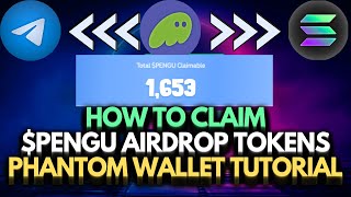 HOW TO CLAIM $PENGU TOKENS AIRDROP - IN HINDI