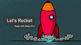 Let's Rocket! Animation (Created with Moho 14) - Wigglepixel