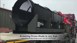 the conveyor shop screening trommels