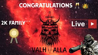 ROAD TO 2K. TODAY IS D-DAY |CODM|VALHALLA|LIVE|BATTLE ROYALE