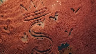 "Writing YOUR NAMES in Neon Sand! ✍️✨ Comment now!"#Live name Art!!#SandArt #Satisfying