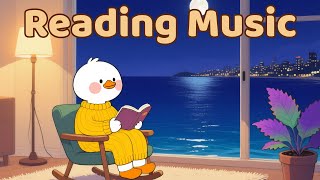 Reading by the Ocean Window✨ Lofi Duck ☕ 1 Hour Cafe Song 🎶Cozy Reading🍪A Little Warmth for Your Day