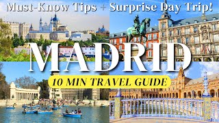 Madrid in 10 Minutes: What to Know Before You Go + 1 Day Trip You Didn’t Expect!