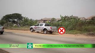 Joining the motorway safely - English