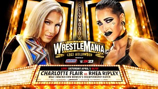 WWE 2K23 - WrestleMania: Charlotte Flair vs Rhea Ripley (SmackDown Women's Championship)