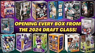 *MIND BLOWING PULLS GALORE!🤯 OPENING EVERY BOX OF FOOTBALL CARDS FROM THE 2024 DRAFT CLASS!🏈