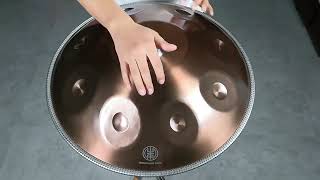Standard Version Mountain Rain Handmade Hammering Handpan Drum, Kurd Scale D Minor