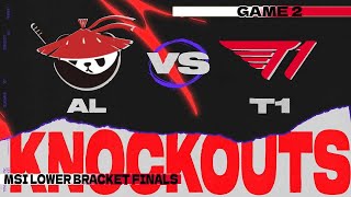 T1 vs AL | MSI Knockouts-LBF (Game 2 Highlights)