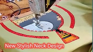 New Stylish Joint lace Neck Design | Easy Tutorial | Cutting & Stirching