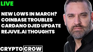 LIVE! Cardano's DJED, - Coinbase - Rejuve AI and More