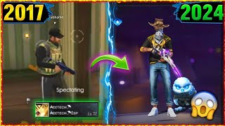 FREE FIRE PLAYERS 2017 Vs 2024 💫🔥#AdiTech  #tondeGamer - Garena Free fire [Part+14]