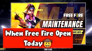 Why Free Fire I s Not Open Today | When Free Fire Will Open
