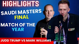 Judd Trump vs Mark Williams: EPIC Saudi Masters Final 🔥 | Match of the Year 2024 🎱 -Live Games Today