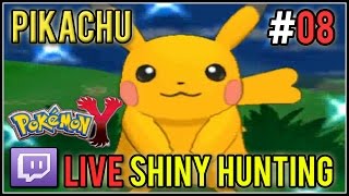 [Live] Shiny Pikachu at 93 Encounters | Live Shiny Hunt #08 | Pokemon X/Y