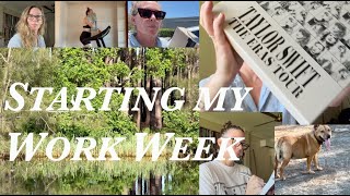 Monday work day || TAYLOR SWIFT VIP UNBOXING || working in events
