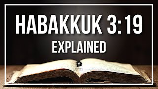 HABAKKUK 3:19 Explained | HABAKKUK 3:19 Meaning According to the Bible [KJV]