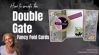 Spooky Sweet Double Gatefold Card | Easy Fancy Fold Tutorial